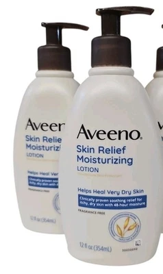 2 Pack Aveeno Skin Relief Fragrance-Free Moisturizing Lotion for Sensitive Skin - Image 1 of 2