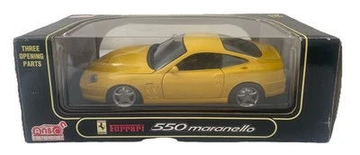 Coche modelo diecast amarillo Anson 550 Maranello 1996 escala 1:18 30323 sin usar, en caja Foto 1 de 4