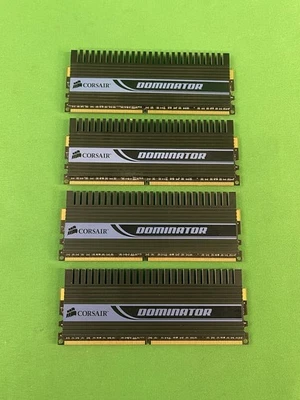 4GB (1GBx4) Corsair Dominator PC2-8500 1066 Non-ECC DDR2 Ram CM2X1024-8500C5D - Image 1 of 4