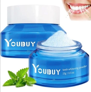 2 Pack Simply White Powder Shimmer Deluxe Teeth Whitening Powder YouBuy - Picture 1 of 9