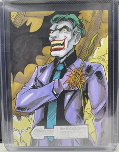 Cryptozoic CZPlus Dark Nights Metal The Joker Batman Sketch Card Ernesto Warting - Picture 1 of 2