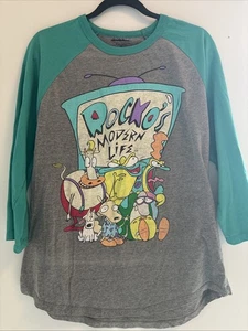 Nickelodeon ROCKO'S MODERN LIFE Baseball Trikot Shirt HERREN XL Grafik - Bild 1 von 6