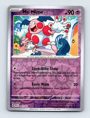 Mr. Mime Reverse Holo SV05: Temporal Forces 063/162 NM/LP - Image 1 of 2