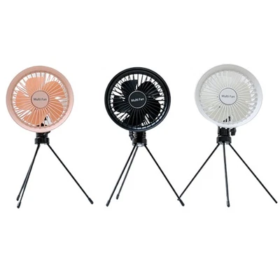 5.7inch USB Ceiling Fan with LED Lamp 3-speed Hanging Fan 3000mAh for Camping - Image 1 of 4