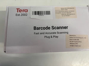 Tera Barcode Scanner CCD USB Wired 1D Handheld Bar Code Reader, Orange - Afbeelding 1 van 2