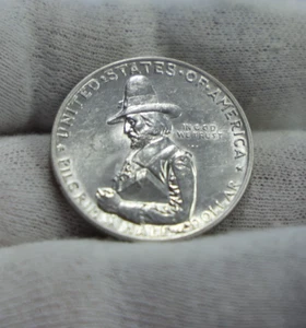 1920 US Pilgrim Commemorative 50c Nice Unc Details (Cleaned) - Picture 1 of 2