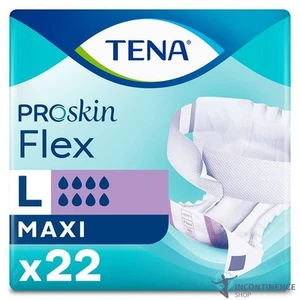 1x TENA ProSkin Flex Maxi - Large - Pack of 22 - Incontinence Slips - 4100ml - Picture 1 of 5
