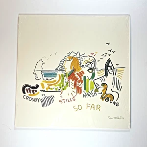 Crosby Stills Nash and Young / So Far - Exclusive Clear Vinyl LP - Play Tested - Foto 1 di 10