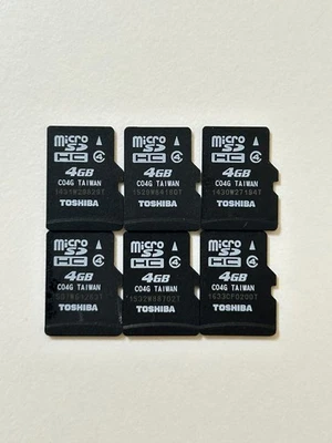 Used/ 6pcs authentic micro sd card 4GB for game Class 4 consoles/cameras - Image 1 of 3
