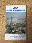 Air France Timetable Germany France 1987/88 Düsseldorf Berlin Vintage Flugplan