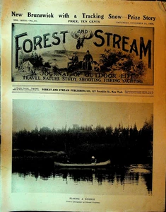 Revista Forest and Stream 20 de noviembre de 1909 vida al aire libre - Imagen 1 de 2