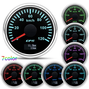 2" 52MM GPS Velocímetro 0-120km/h Medidor para Motos Barco Carro - Imagen 1 de 12