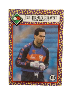 Pegatina Cromy Futbol Mania Argentina 1993 José Luis Chilavert Vélez Sarsfield   Foto 1 de 3