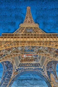A.I. collection Eiffel Tower - Canvas Print - Picture 1 of 34