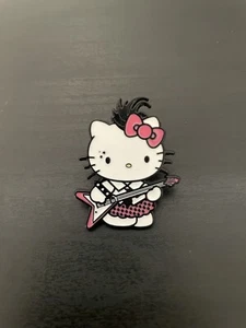 Hello Kitty Guitar Rock Pin NEW Cat Anime Japan Metal Enamel Pinback Brooch - Picture 1 of 3