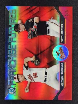 Grayson Rodriguez 2018 Bowman Chrome Franchise Futures Red Refractor 2/5 ORIOLES - Image 1 of 2