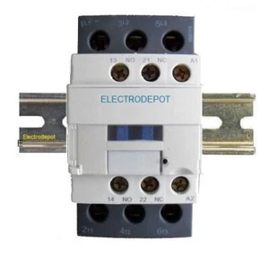 3 Pole Contactor 50A NO 110 120V Coil, w NO/NC Aux, 600V 30Amp 40A, 32A FREE DIN - Picture 1 of 4