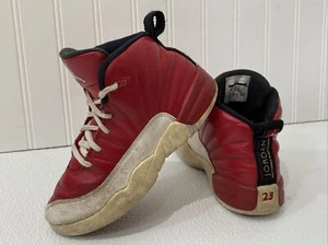 NIKE AIR JORDAN XII 12 BASKETBALL SHOES SNEAKERS Retro YOUTH Kids 13c US Gym Red - Picture 1 of 12