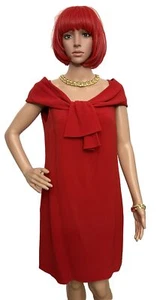CHRISTIAN DIOR by John Galliano Womens Dress Sz 8 US, Red Silk France - Picture 1 of 9
