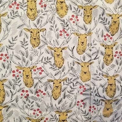 Tela de ciervo de Navidad remanente bosque querido Stella material naturaleza rústica moderna Foto 1 de 4