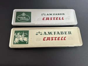 A.W.Faber Castell 8 Total Pencils 8 Pencils 2 Tins Germany - Picture 1 of 10