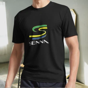 Neu Shirt Vintage Ayrton Senna Official Active Logo T-Shirt lustig Größe S bis 5XL - Bild 1 von 5
