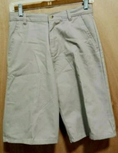 Eddie Bauer School Beige Boys Shorts Utility Pocket Adjustable Waist Size 16 - Picture 1 of 5