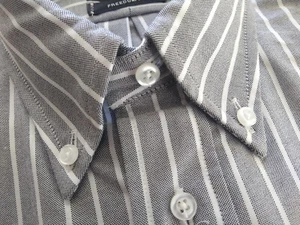 NWOT Ike Behar Brooks Brothers Ground Stripe Oxford Button Down S 14.5-31.5 - Picture 1 of 7
