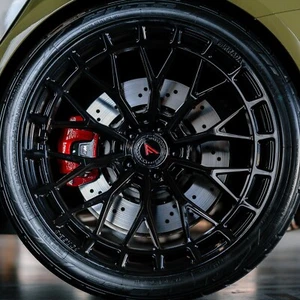 20" FERRADA FR12 OBSIDIAN BLACK WHEELS FOR LEXUS - Picture 1 of 16