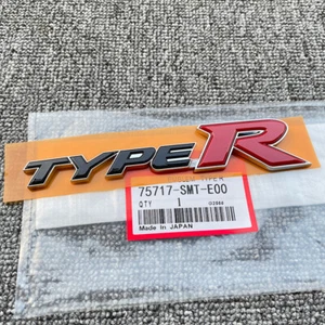 Genuine Type R Racing Sport Chrome Red Badge For Honda Civic Rear Emblem - Picture 1 of 5