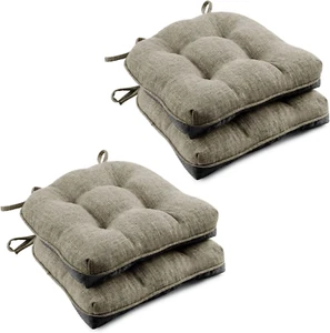 Chair Cushions for Dining Chairs, Non-Slip Kitchen Chair Pads with Ties, Tufted - Picture 1 of 7