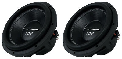 (2) Power Acoustik BAMF-122 12" 3500 Watt Car Audio Subwoofers DVC 2-Ohm Subs - Image 1 of 4