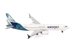 New! Herpa 537803 WestJet Boeing 737 MAX 8, reg. C-GRAG - 1:500 scale diecast - Picture 1 of 5