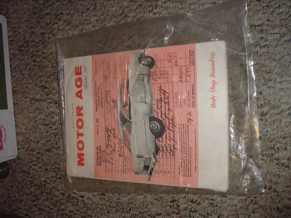 Very Nice Vintage issue of Chilton's Motor Age Magazine Oct. 1957 FREE SHIPPING - Image 1 of 1