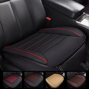 1x Universal Pu Leather Car Front Seat Cover Padded Cushion Protector Breathable - Picture 1 of 13