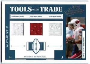 ANQUAN BOLDIN 2004 Absolute Memorabilia Tools Trade Trios Jersey Pantalones Tarjeta/50 - Imagen 1 de 2