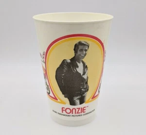 1977 Burger King THE FONZ Arnold's Jefferson High School Plastic Cup HAPPY DAYS - Picture 1 of 6
