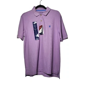 NWT Izod Men's The Advantage Purple Short Sleeve Polo Size Small Preppy Pastel - Picture 1 of 10