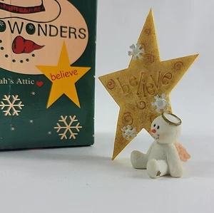 Nieve en los milagros"" enero muñeco de nieve Sarah's Attic Star 7871 - Imagen 1 de 6