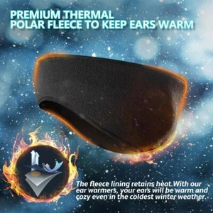 Ear Warmer Winter Fleece Headband Ear Muffs Cold Weather Headwrap for Men Women - Picture 1 of 11