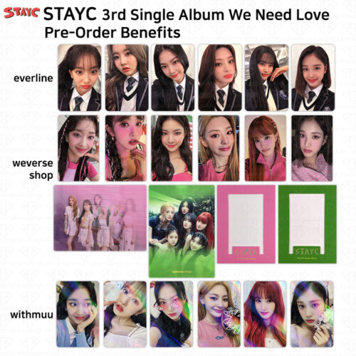 stayc ユン トレカ サノク 3週目 公開放送 we need love   K POP/アジア