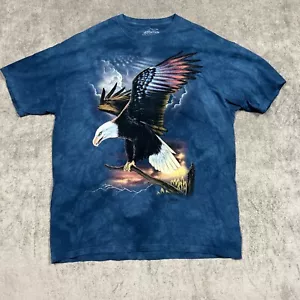 Camiseta Gráfica The Mountain 2XL Águila Calva Tie Dye Azul Patriótica EE. UU. - Imagen 1 de 8