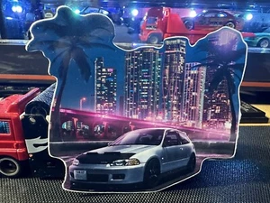 Eg6 Te37 Miami Honda Decals Stickers Vinyl Text Car Old Vintage Racing JDM - Picture 1 of 1