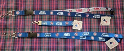 MLB Chicago Cubs 2 Lanyards And 1 Keychain Licensed New - Image 1 of 4