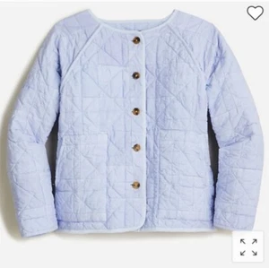J. Crew Quilted Patchwork Jacket Sz Medium Periwinkle Blue Purple Classic Chic - Picture 1 of 11