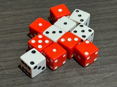 11 Vintage RISK Axis  & Allies Board Game Replacement Pieces Dice Milton Bradley - Image 1 of 2