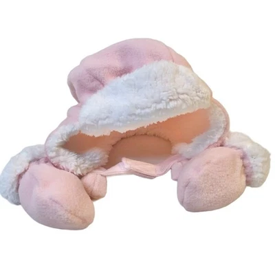 Baby Pink Trapper Winter Hat With Mittens 0-6 Months By The Childrens Place - Image 1 of 4