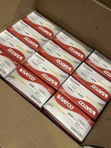 1 Case of Satco Safety Coated 60 watt Non-LED bulbs 12- 2pks (24 bulbs) - Picture 1 of 3