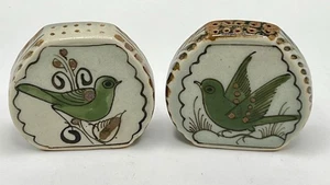 VINTAGE TONALA Pottery Salt & Pepper Ken Edwards Mexico Pottery Birds - Picture 1 of 5