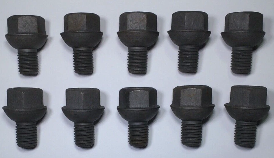 JUEGO DE 10 PERNOS DE TUERCA 12MM X 1.5 VOLKSWAGEN T1 BUG BEETLE 1946-1967 GHIA T3 Foto 1 de 1